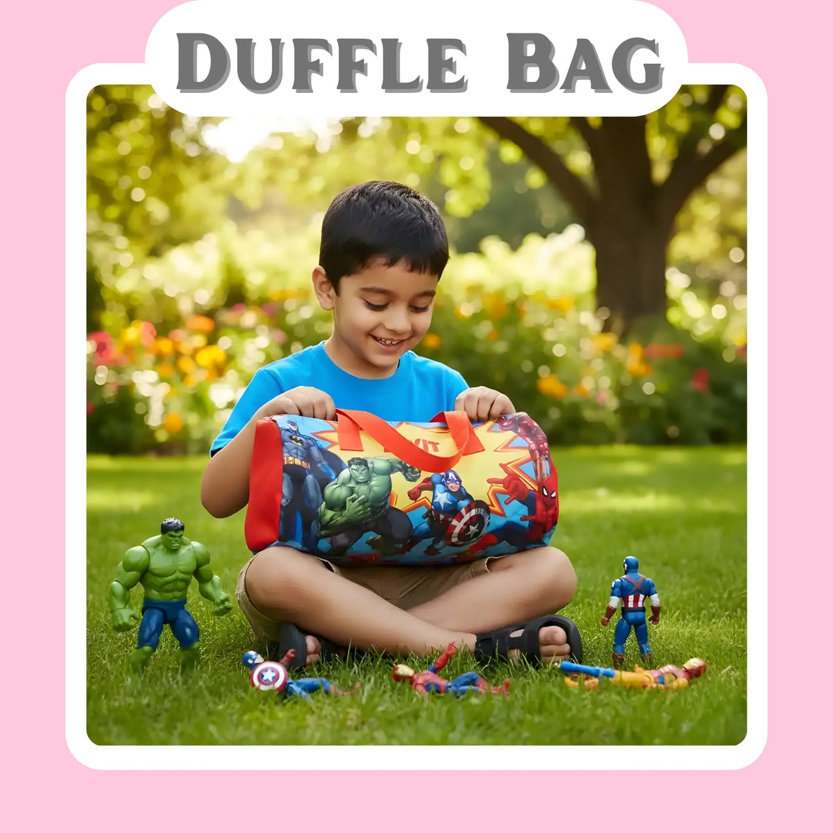 Personalised kids duffle bag