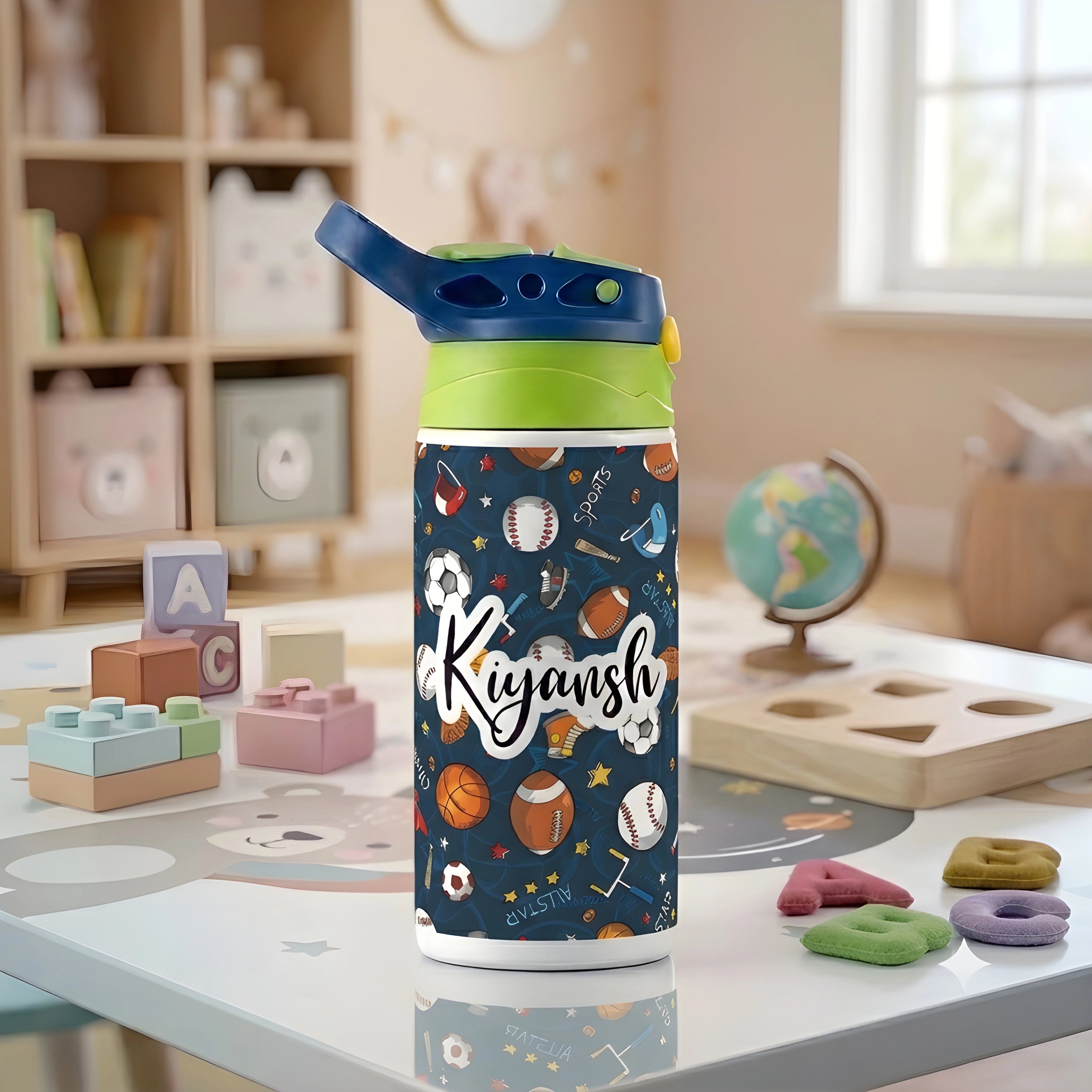 Personalised Insulated Stainless Steel Printed Bottle for Kids