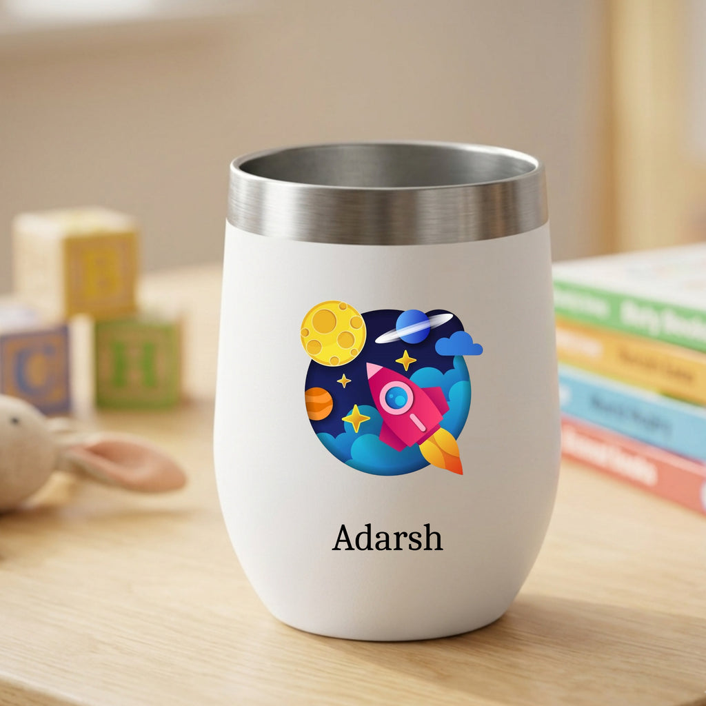 Customised Stainless Steel Coffee Tumbler With Lid (350 ML)