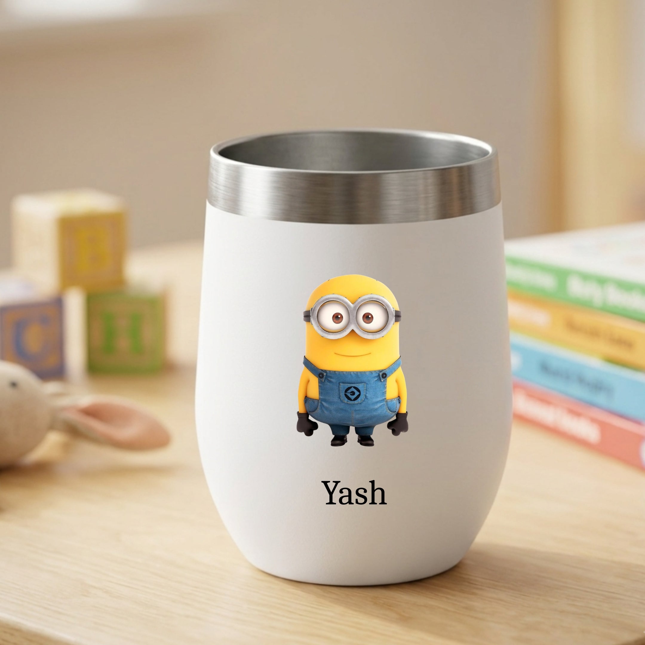 Customised Stainless Steel Coffee Tumbler With Lid (350 ML)