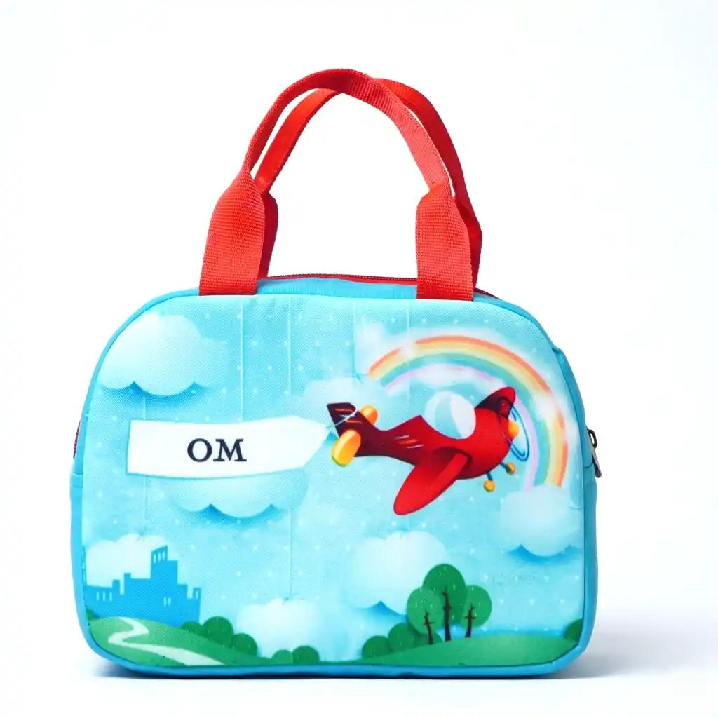Personalised Printed Kids Lunch Bag & Luggage Tag Combo