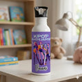 Personalised Printed Kids Stainless Steel Bottle With Straw