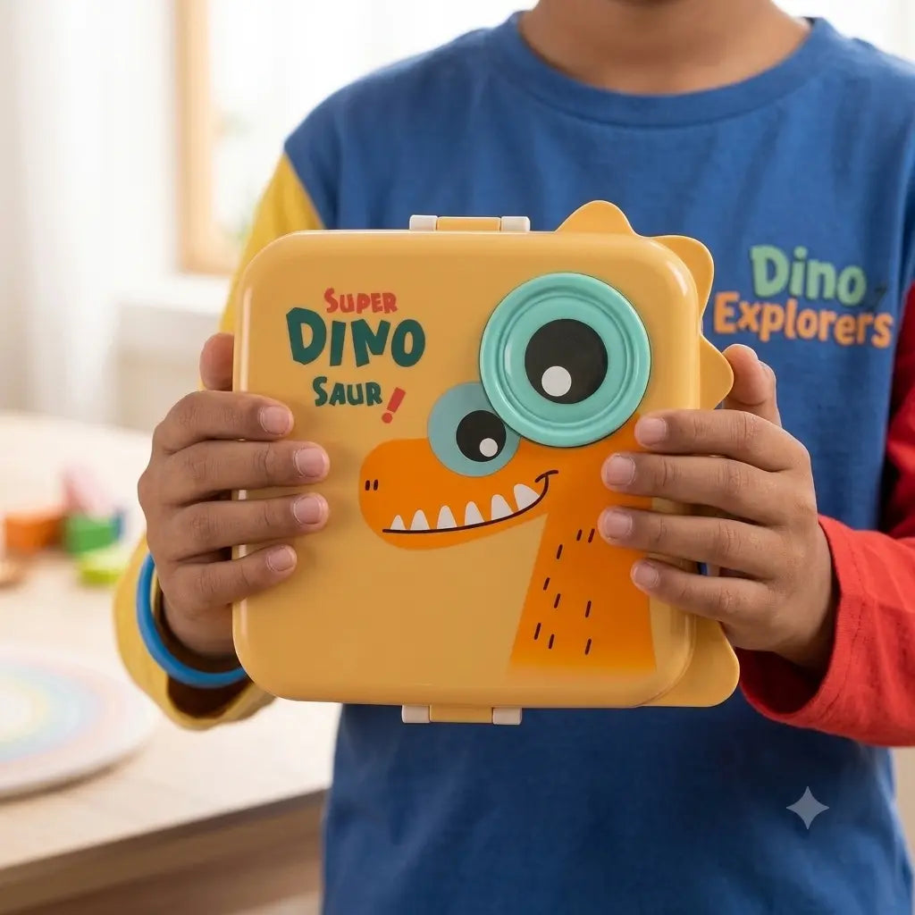 Personalised Stainless Steel Dino Lunch Boxes