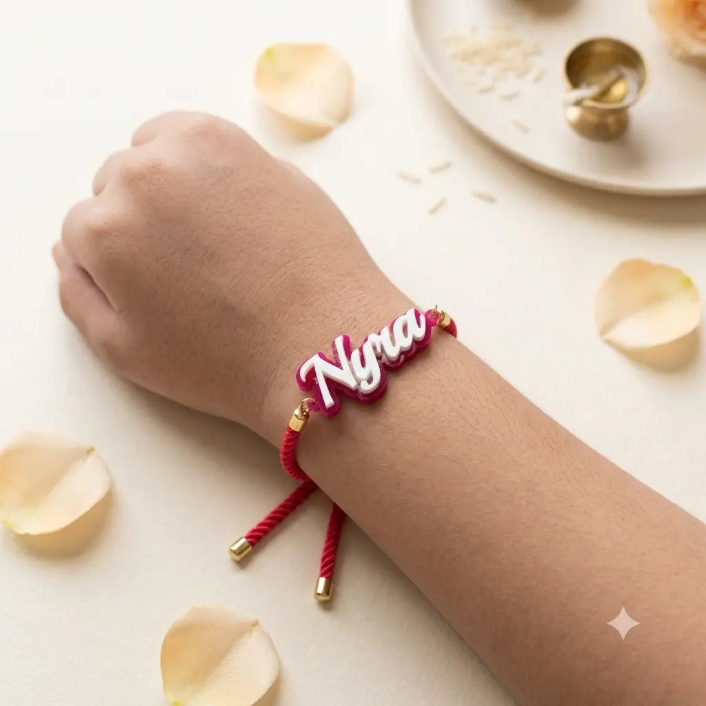 Personalised Name rakhi for Sister