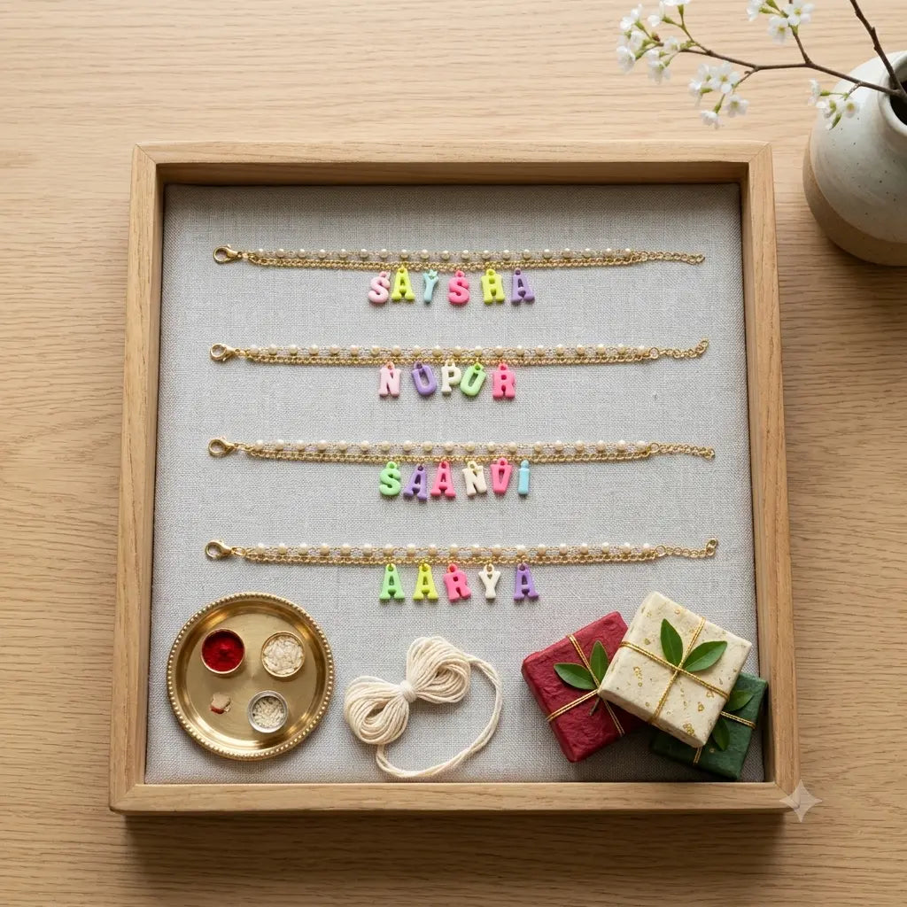 Personalised Rakhi Bracelet for Sister