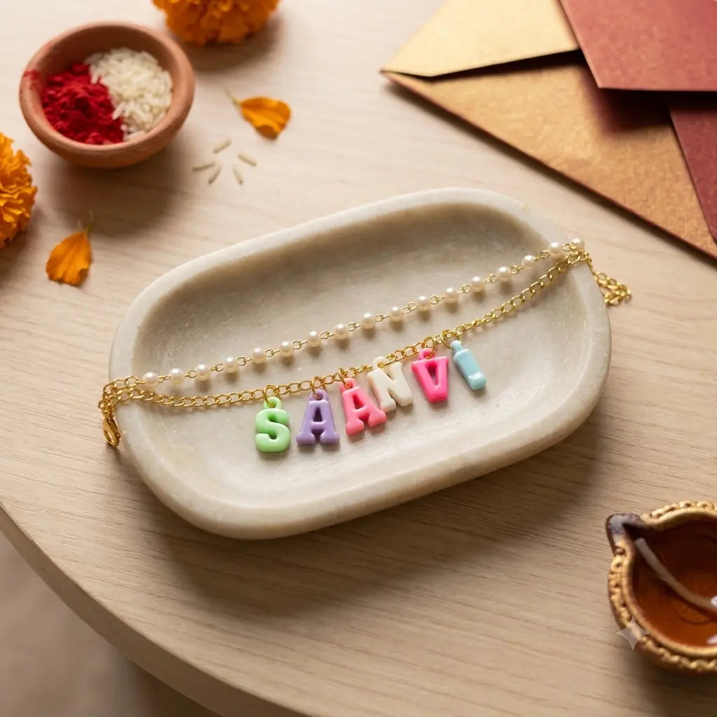 Personalised Rakhi Bracelet for Sister