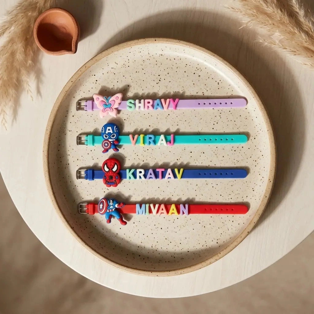 Cute Personalised Bracelet with Cartoon for kids