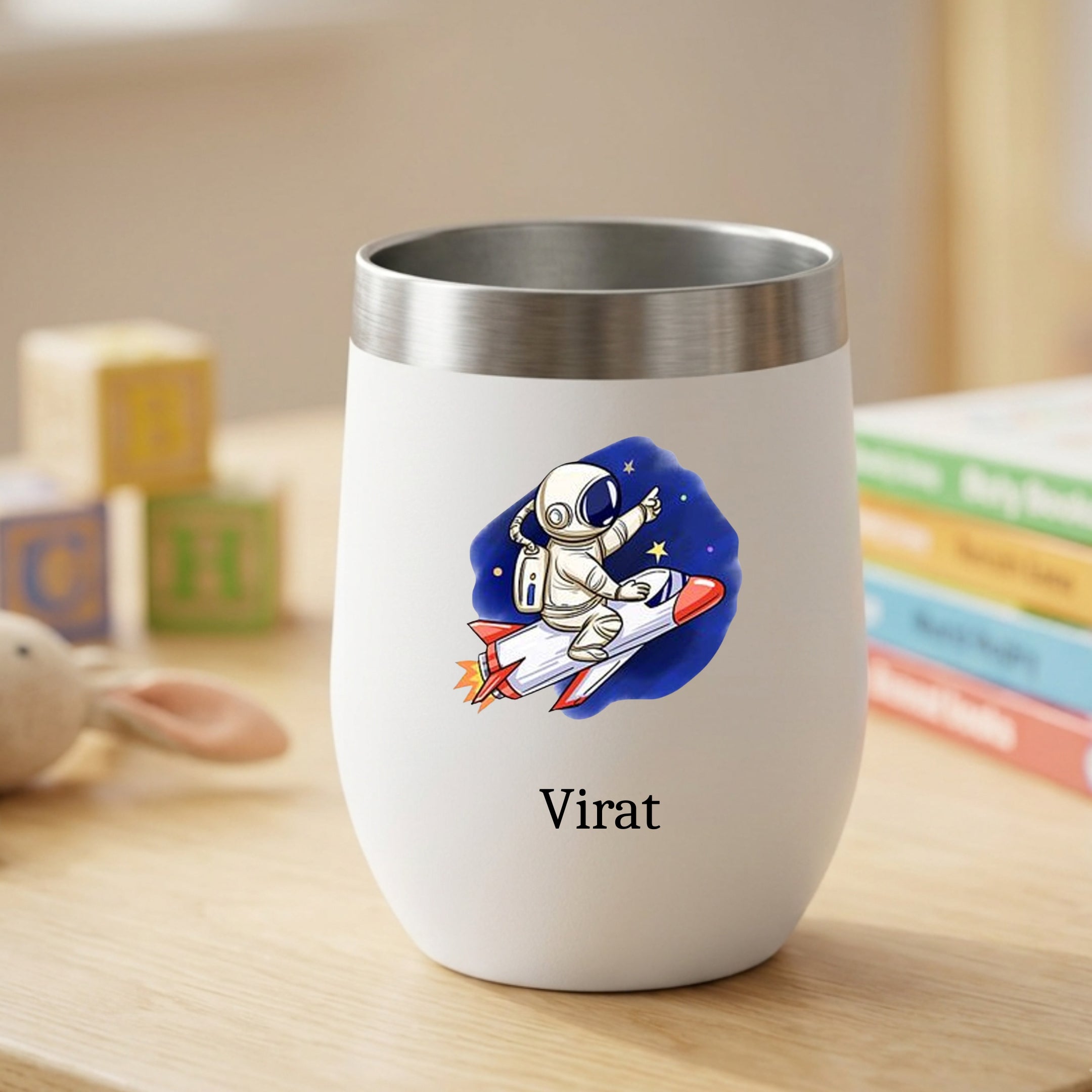 Customised Stainless Steel Coffee Tumbler With Lid (350 ML)