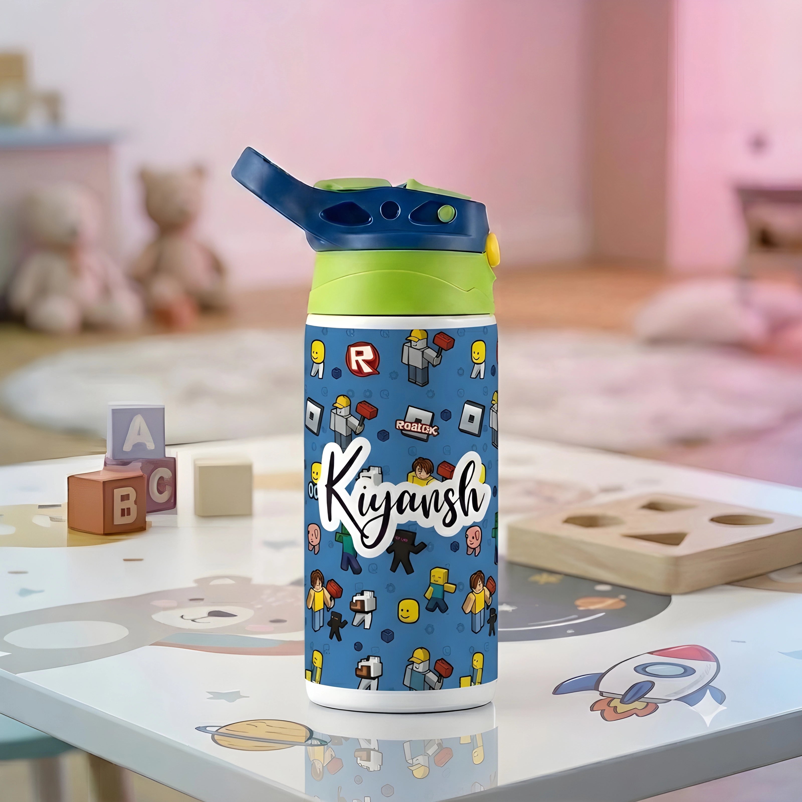 Personalised Insulated Stainless Steel Printed Bottle for Kids