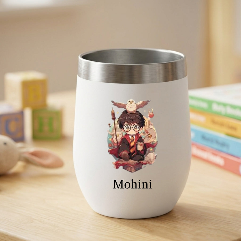 Customised Stainless Steel Coffee Tumbler With Lid (350 ML)