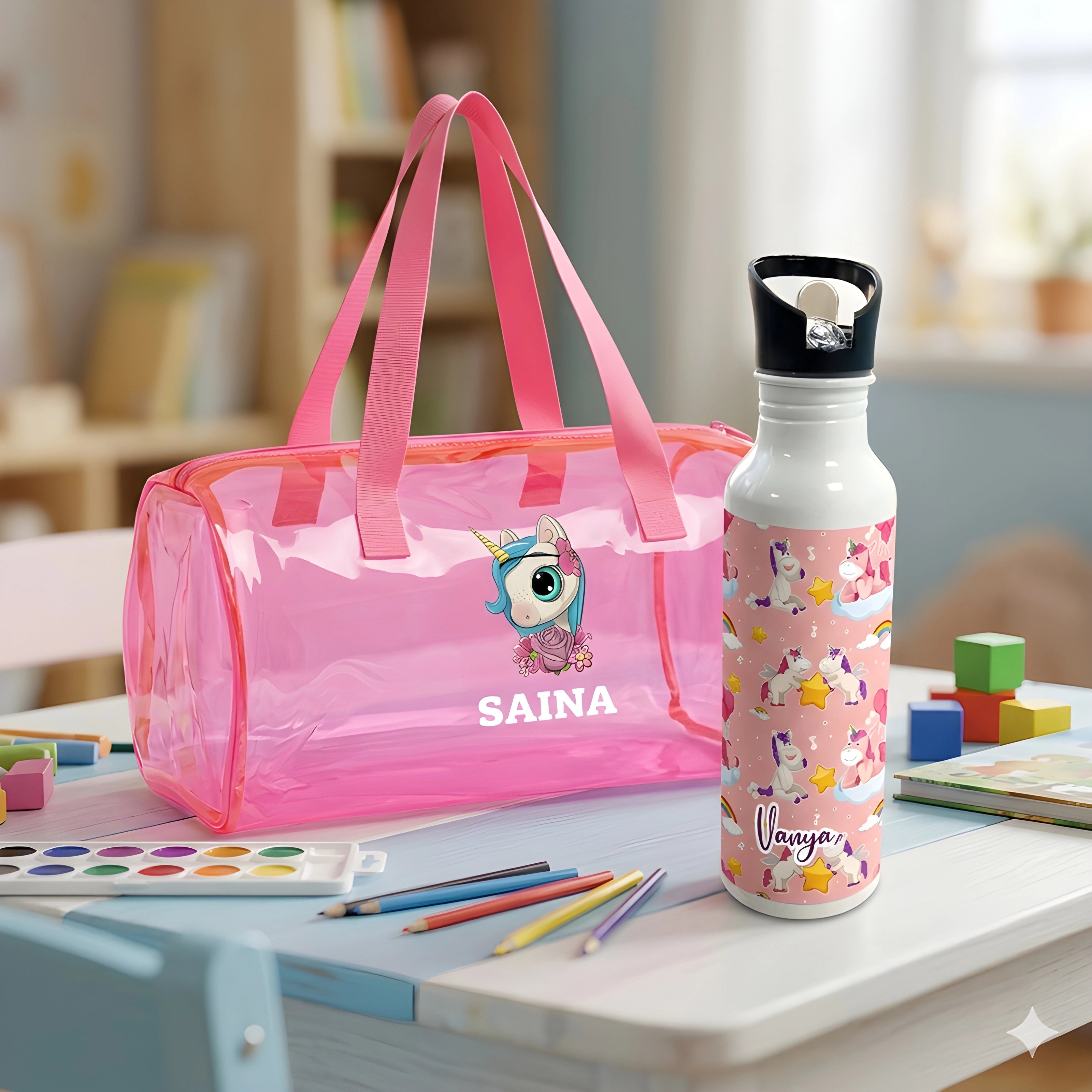 Jelly Duffle Bag & Bottle Hamper
