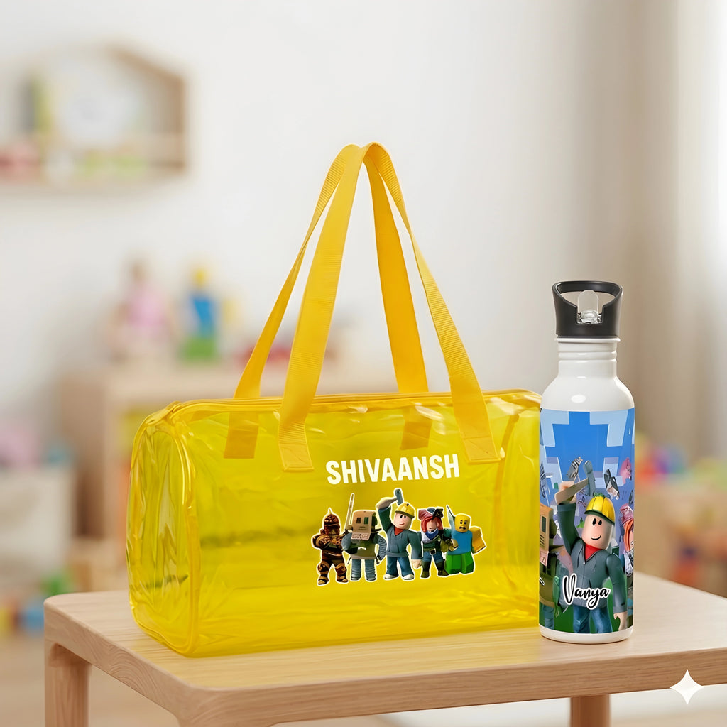 Jelly Duffle Bag & Bottle Hamper