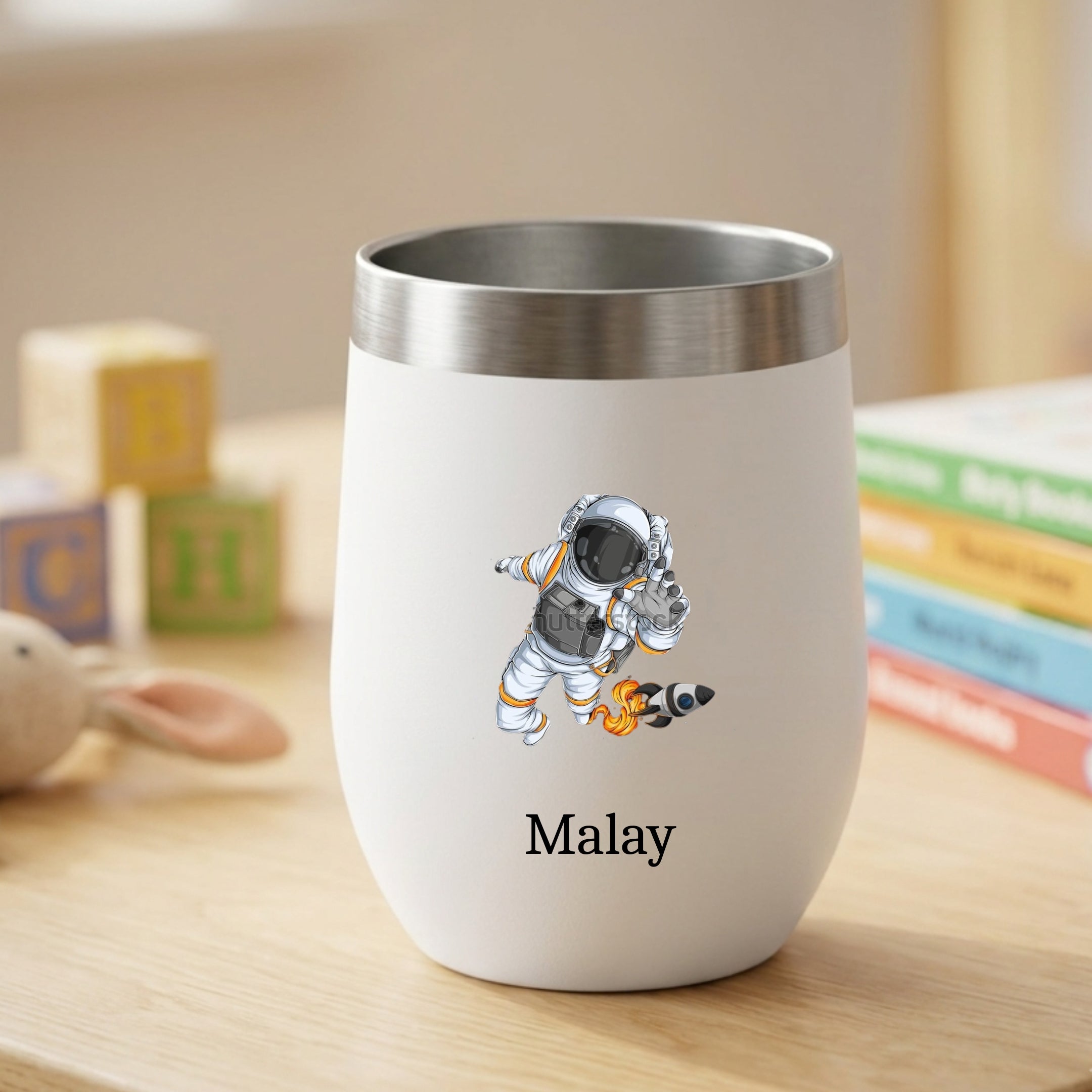 Customised Stainless Steel Coffee Tumbler With Lid (350 ML)