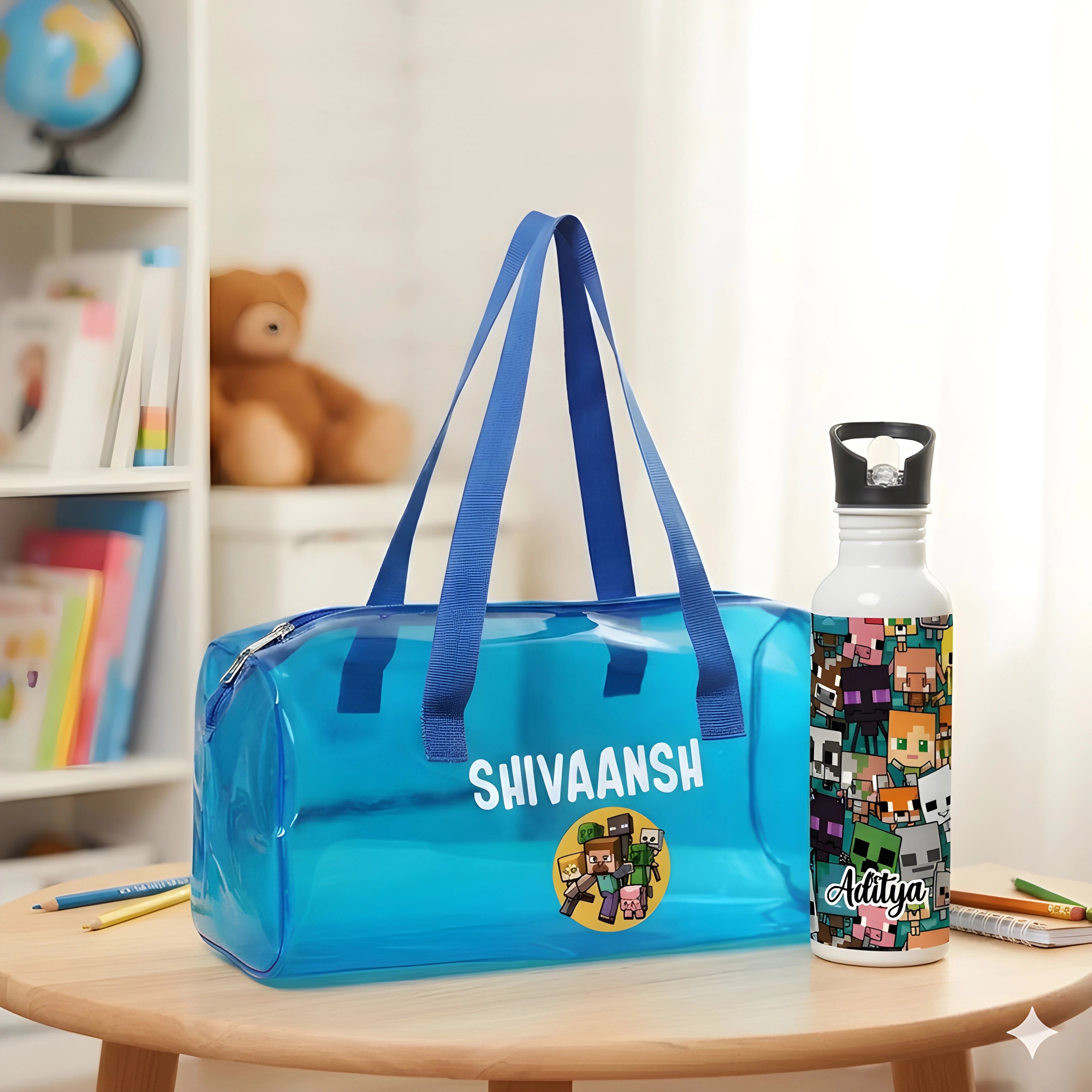 Jelly Duffle Bag & Bottle Hamper