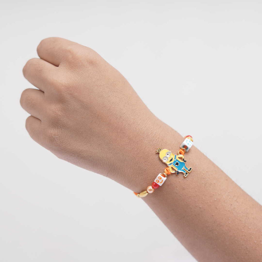 Cute Minion Rakhi For Kids
