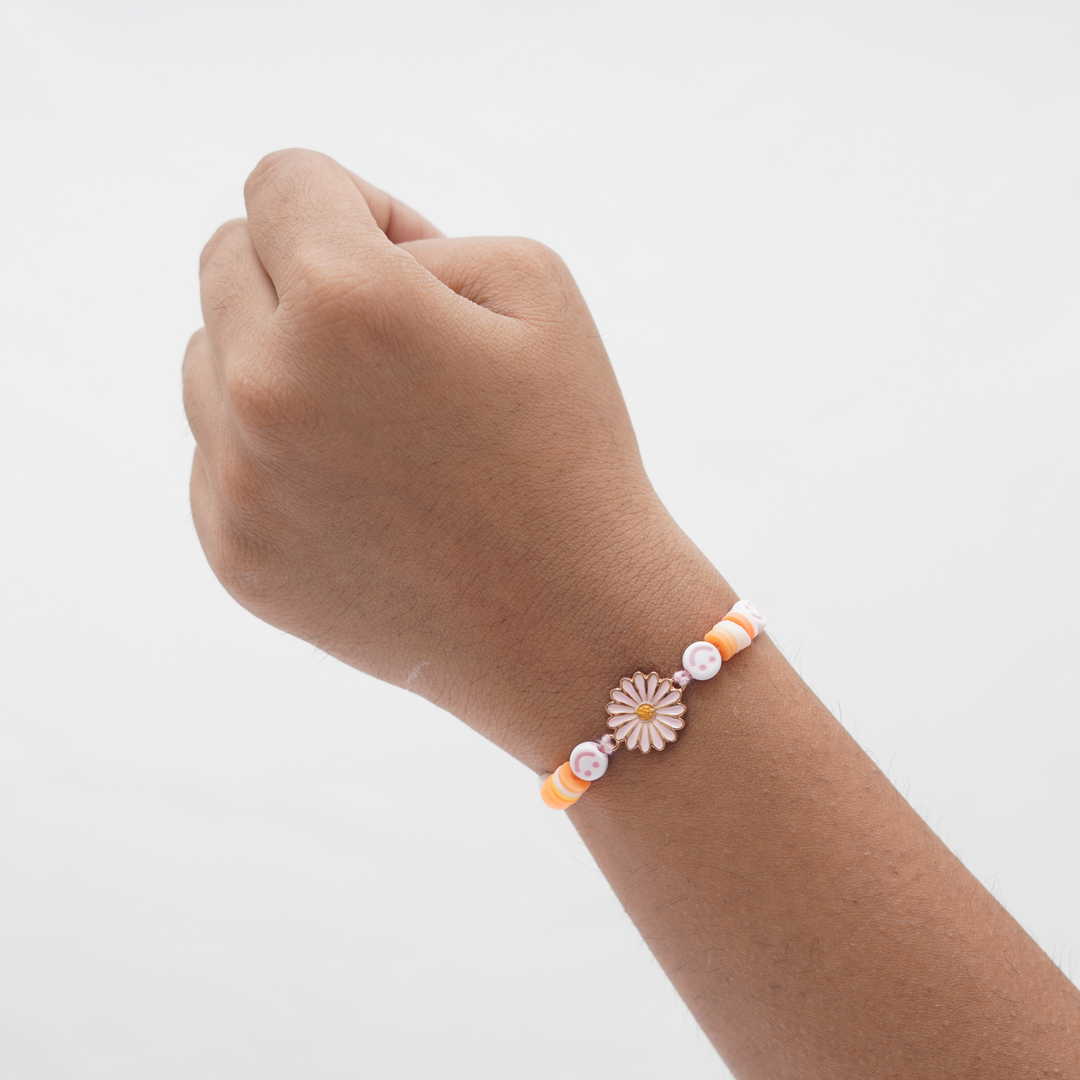 Pink Daisy Rakhi for Kids