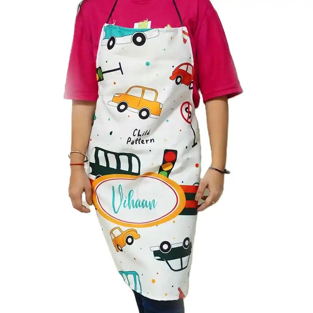Personalised Canvas Cotton Kitchen Kids Apron