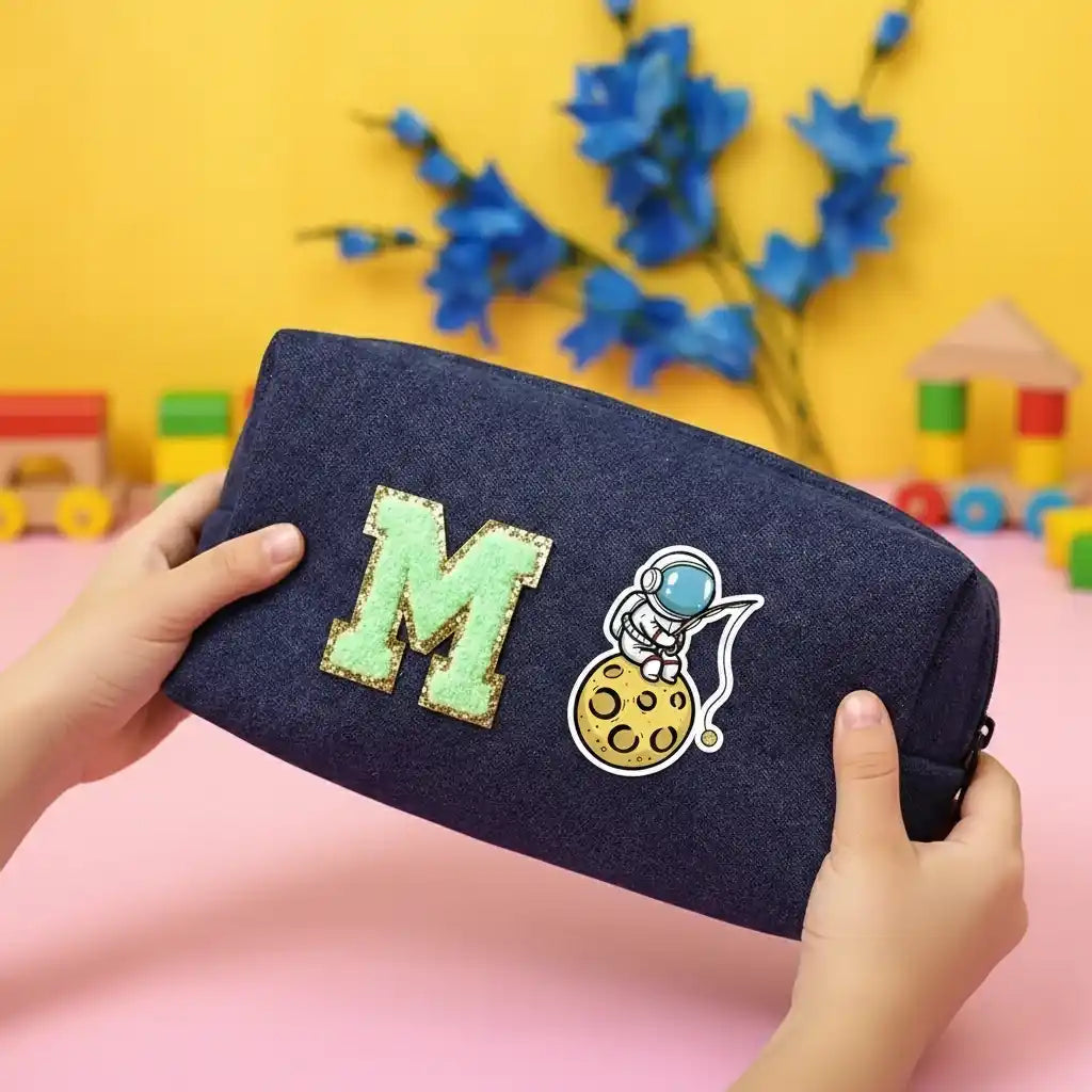 Denim Box Pouch for Kids