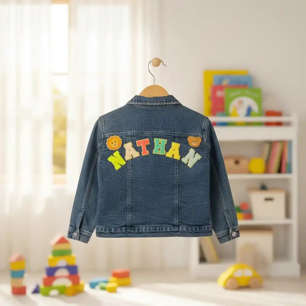 Personalised Denim Jacket for Kids - Blue