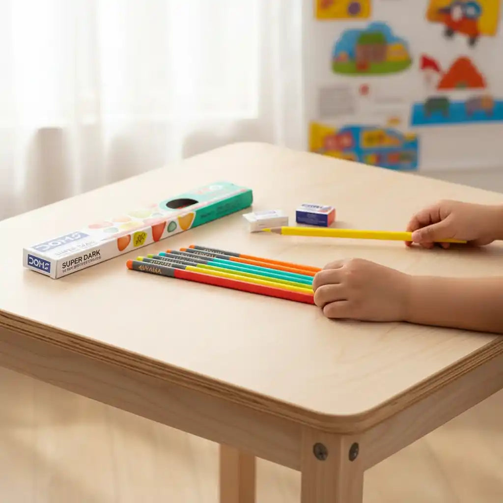 Personalised Doms Extra Dark Pencil For Kids