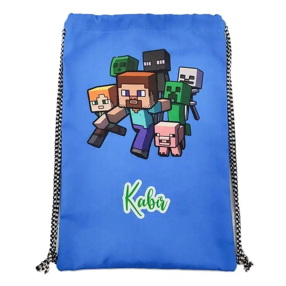 Personalised Drawstring Bag with Neck Pillow Combo for Kids