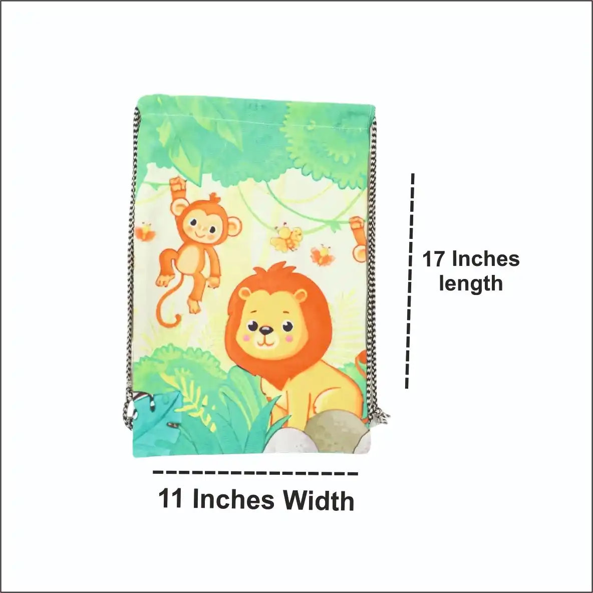 Personalised Printed Kids Drawstring Bag & Pencil Pouch Combo