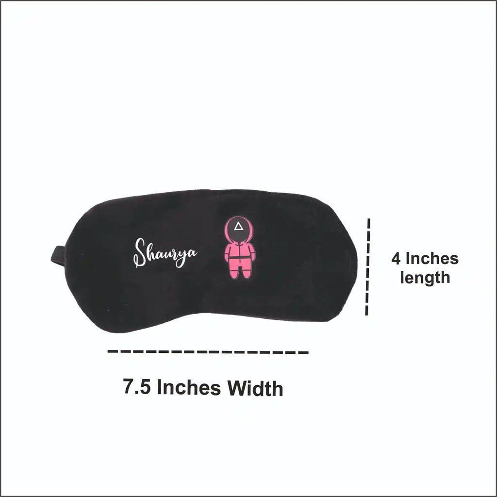 Personalised Neck Pillow with Eye Mask Combo Gift Set for Kids