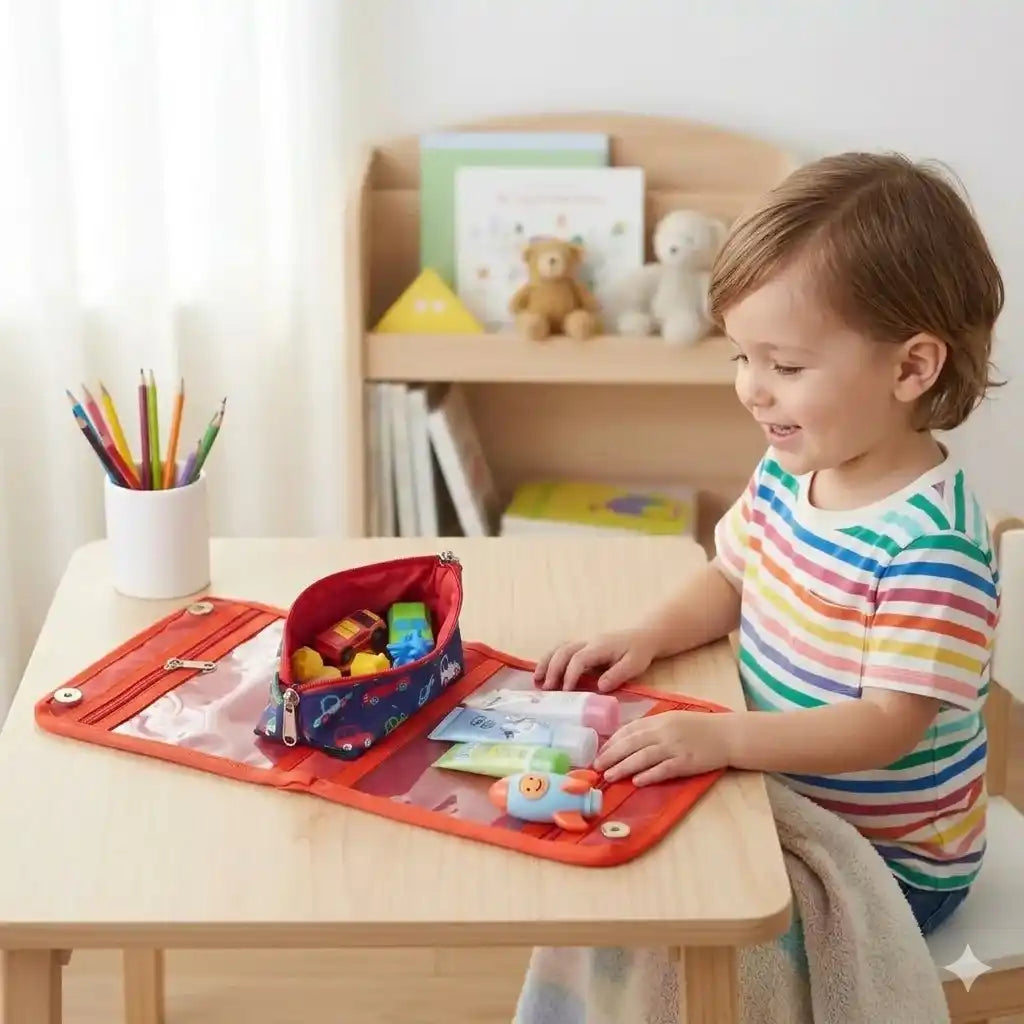 Personalised Printed Foldable Travel Kit for Kids