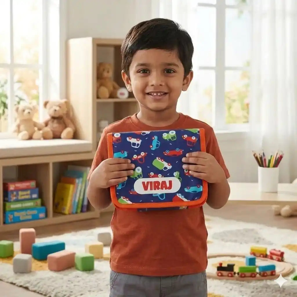 Personalised Printed Foldable Travel Kit for Kids