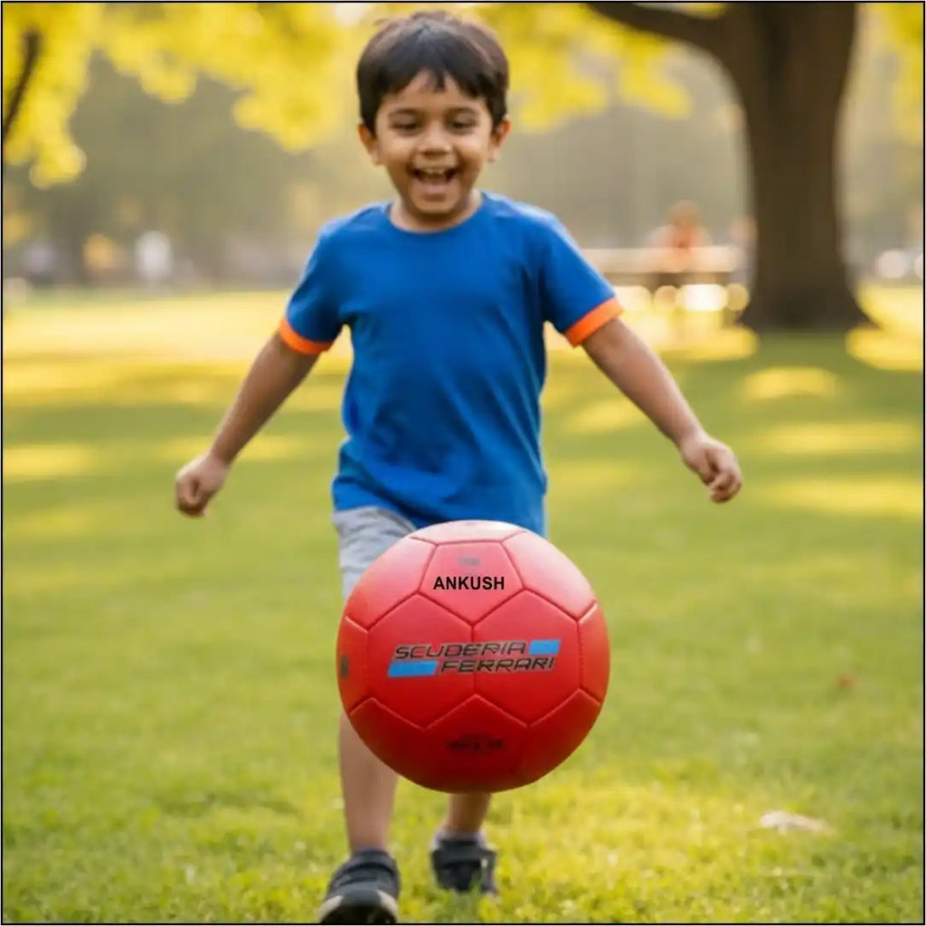 Red Football for Kids
