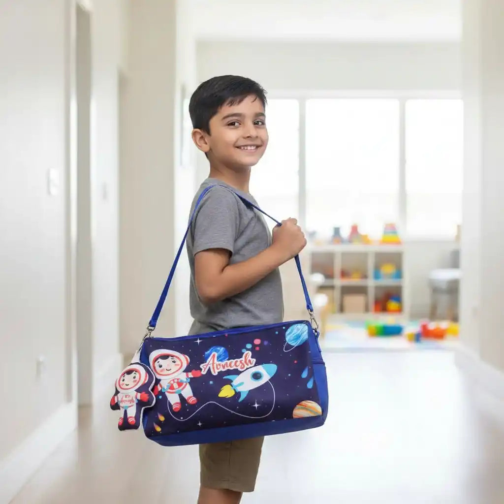Personalised Printed Kids Triangle Duffle Bag