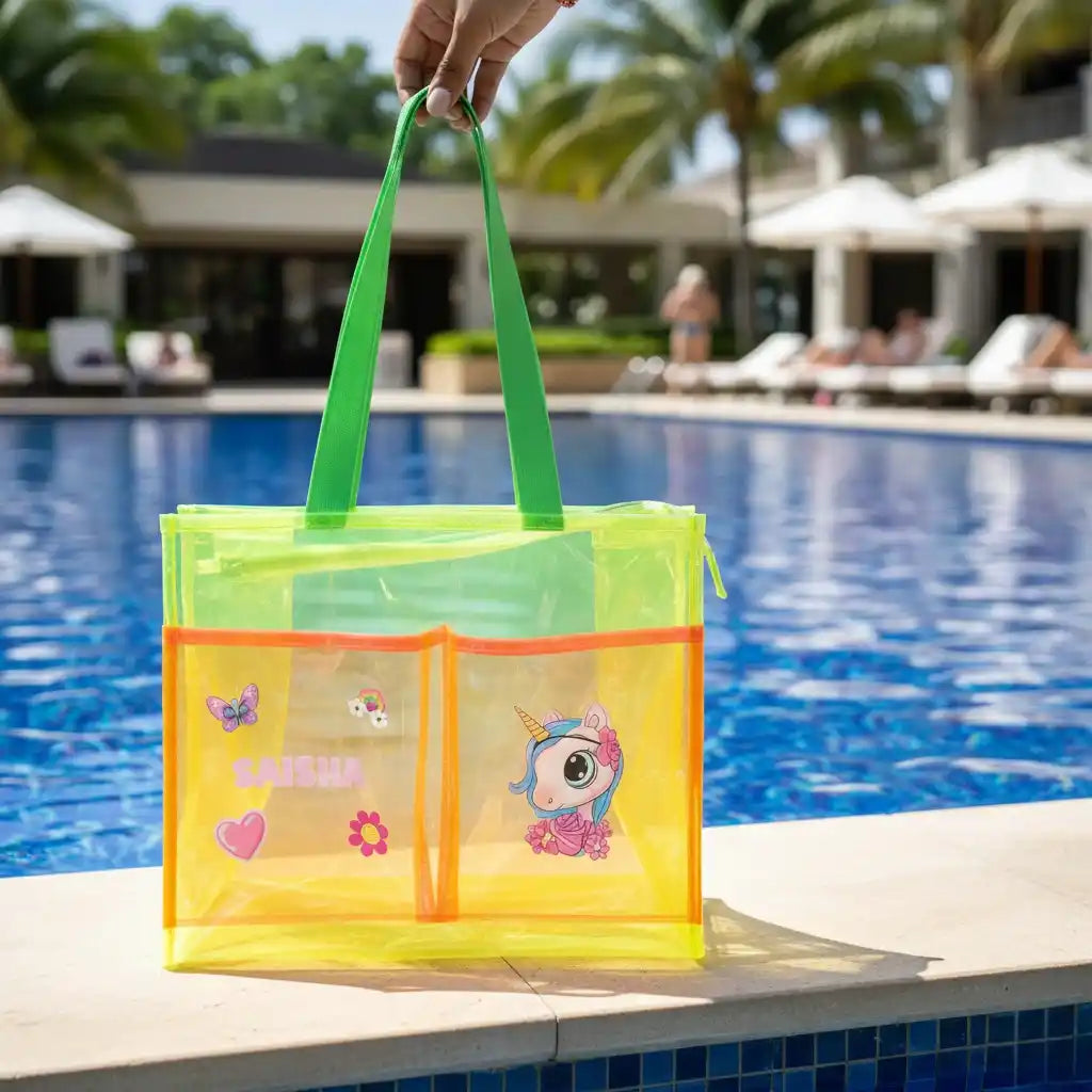 Personalised Kids Jelly Tote Bag