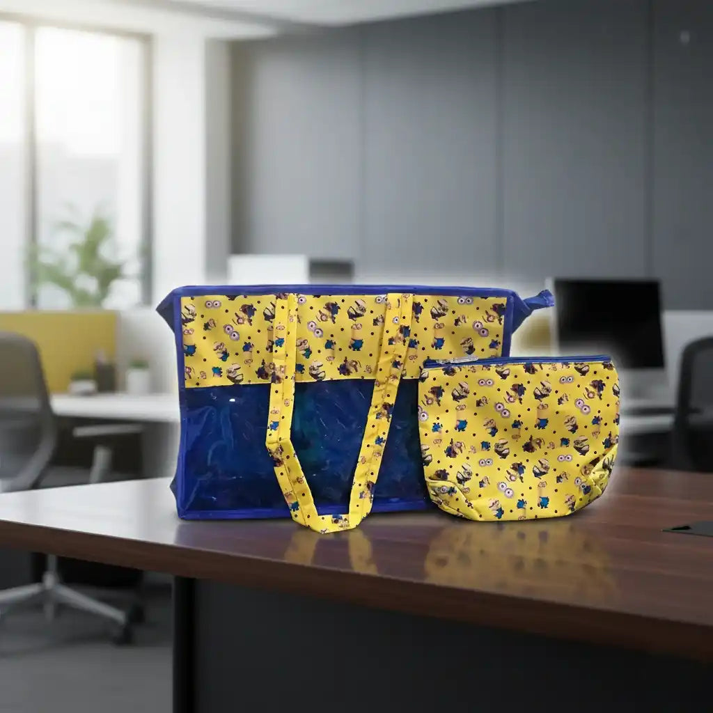 Personalized Jelly Tote Bag with Pouch Combo Set for Kids