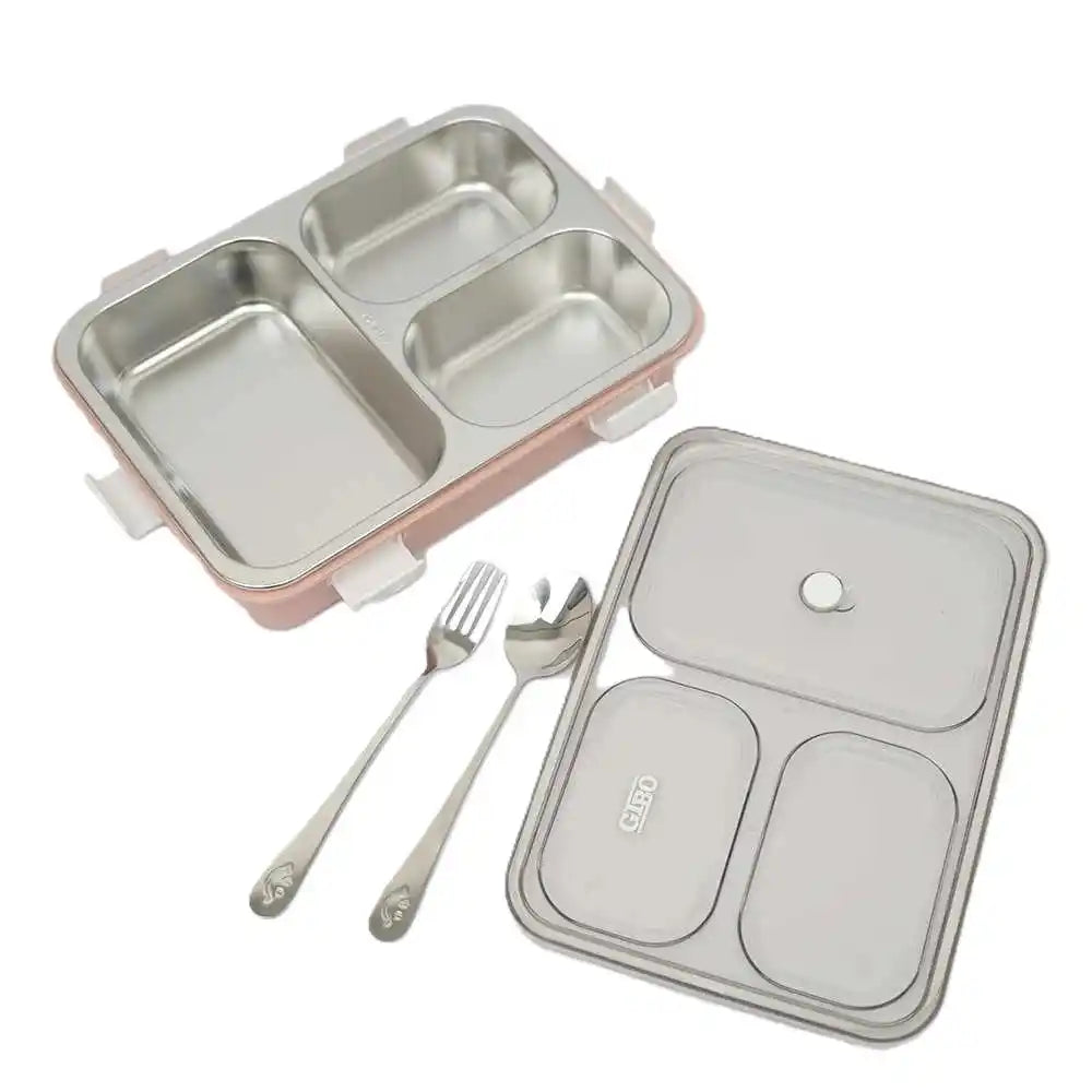 Personalized Steel Compartment Lunch Box for Kids