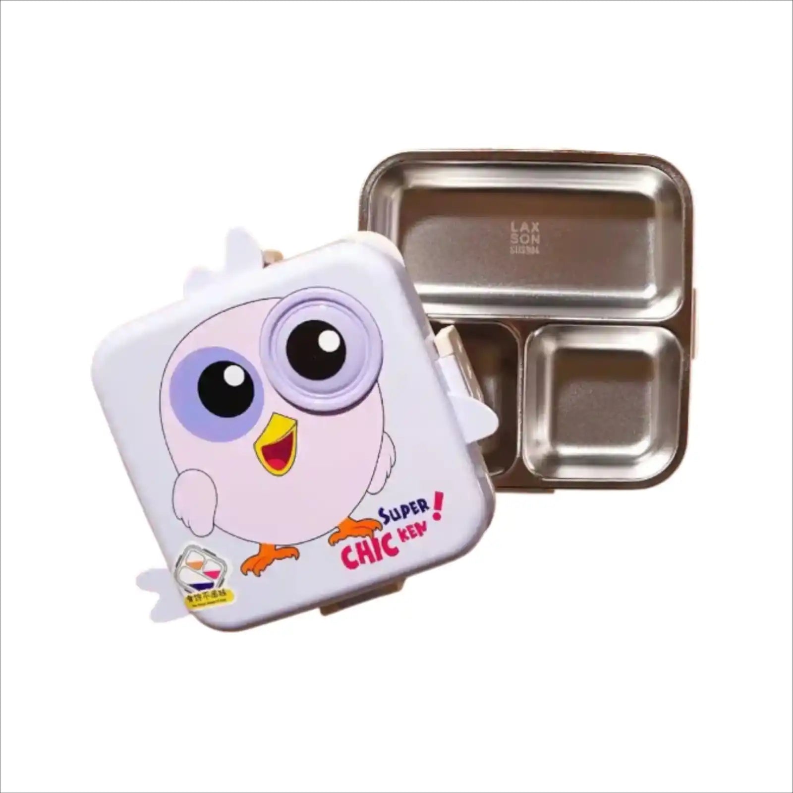 Personalized Chicken Steel Compartment Lunch Box for Kids