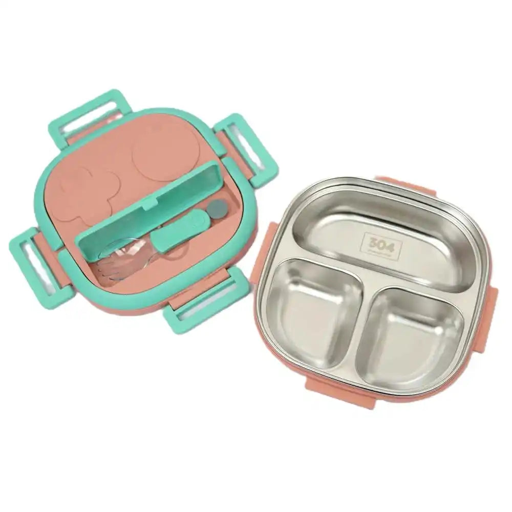 Steel Compartment Lunch Box for Kids