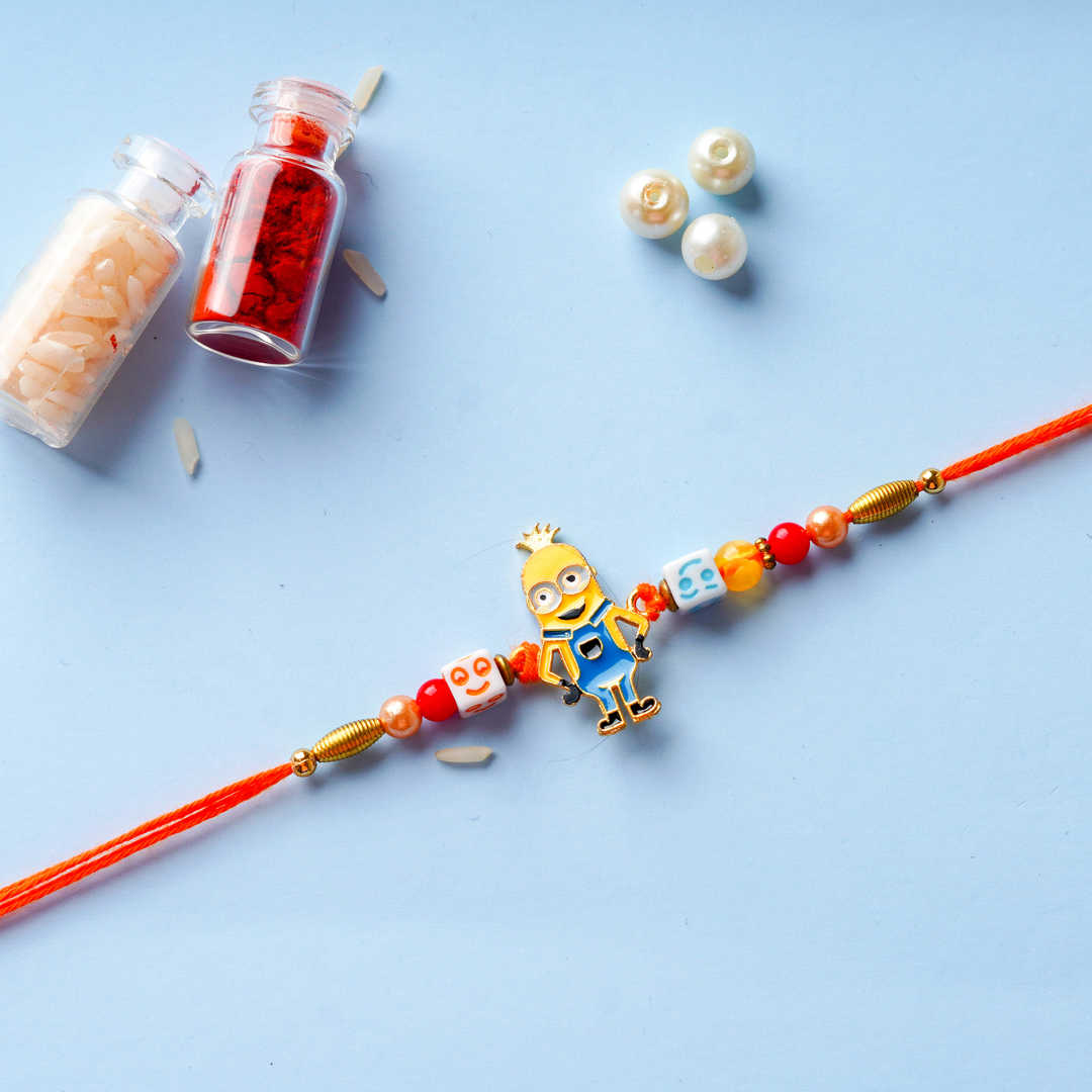 Cute Minion Rakhi For Kids