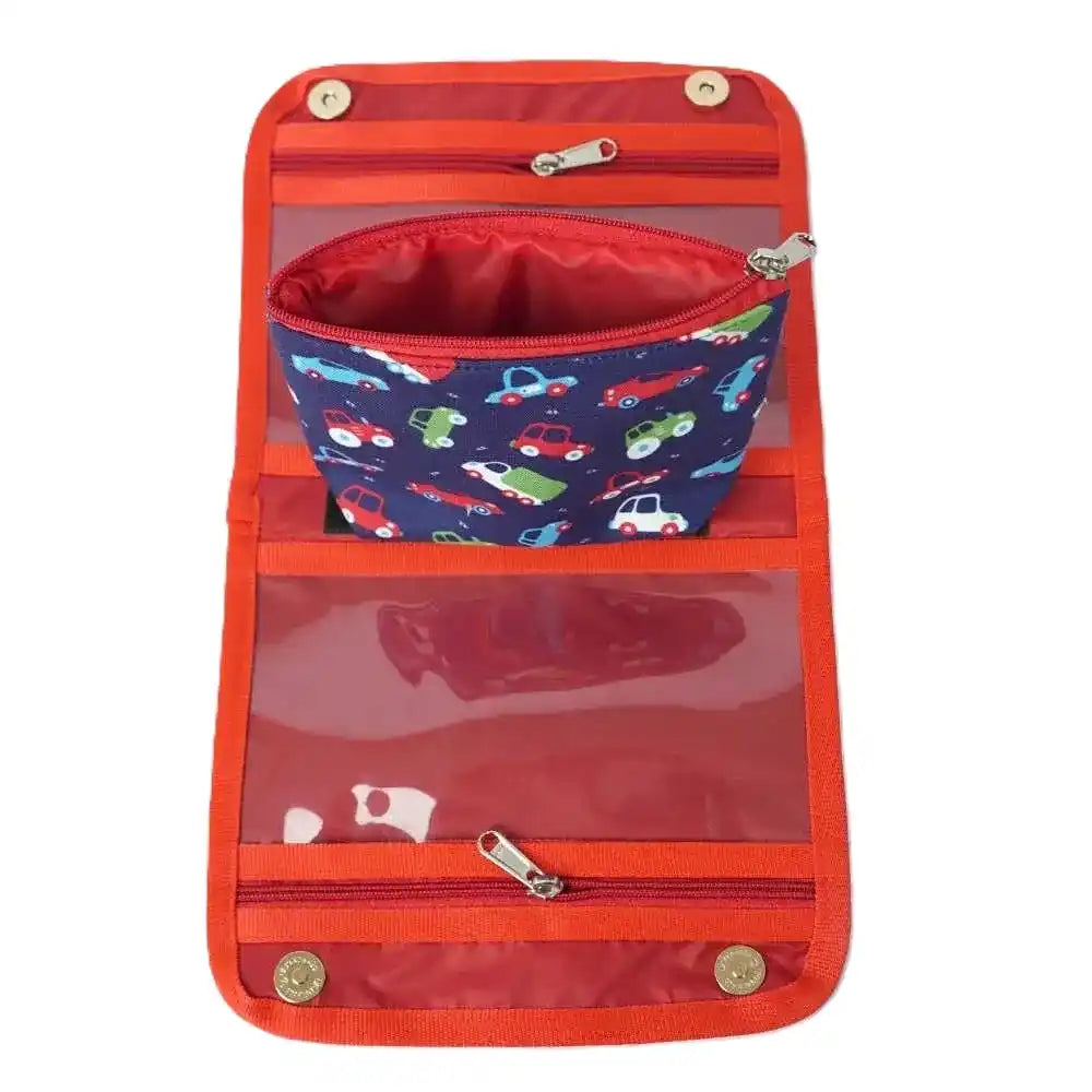 Personalised Organizers Bag and Steel Bottle With Straw Combo for Kids