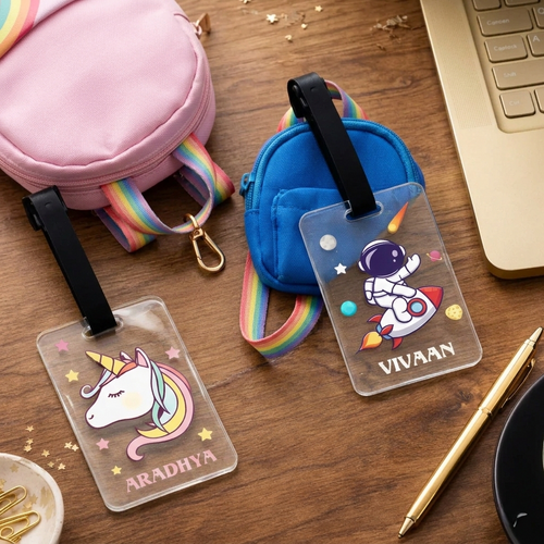 Personalised Acrylic Bag Tags for Kids 