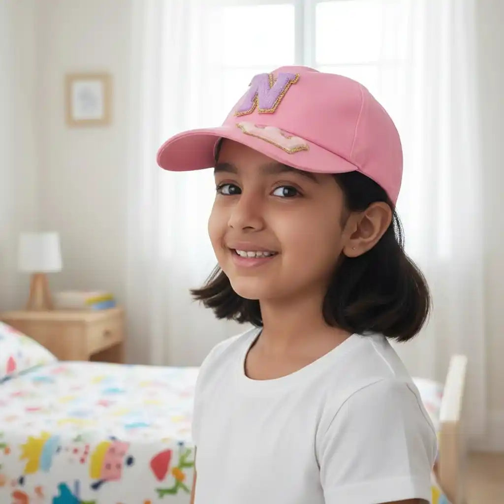 Personalised Kids Cap With Theme and Initial Letter