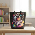 Personalised Moon Printed Kids Art Tote Bag