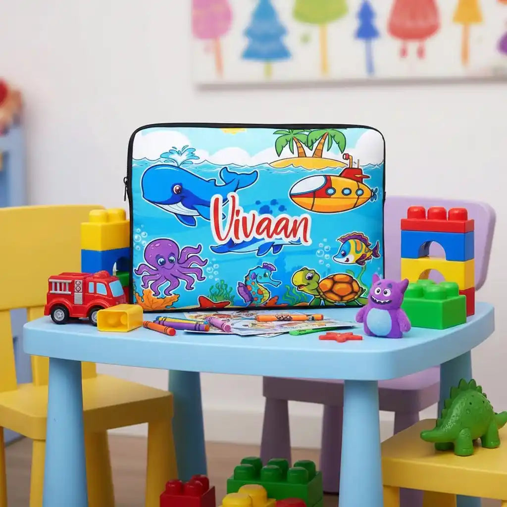 Personalised Printed Kids Laptop SleeveCover