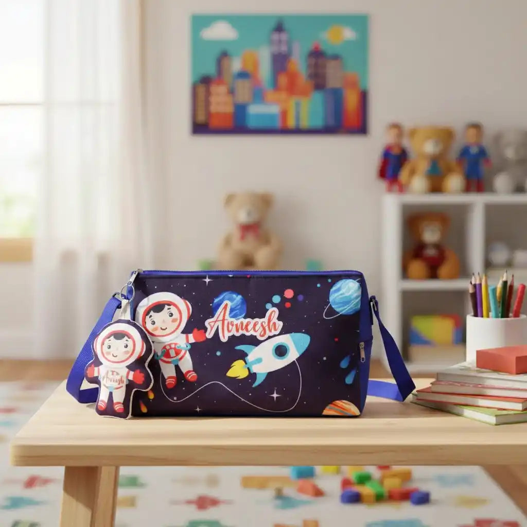 Personalised Printed Kids Triangle Duffle Bag