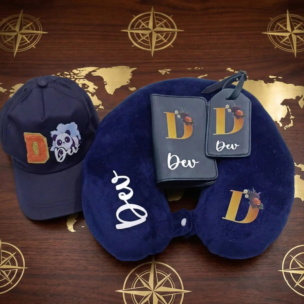 Personalised Printed Neck Pillow Combo Gift Set for Kids