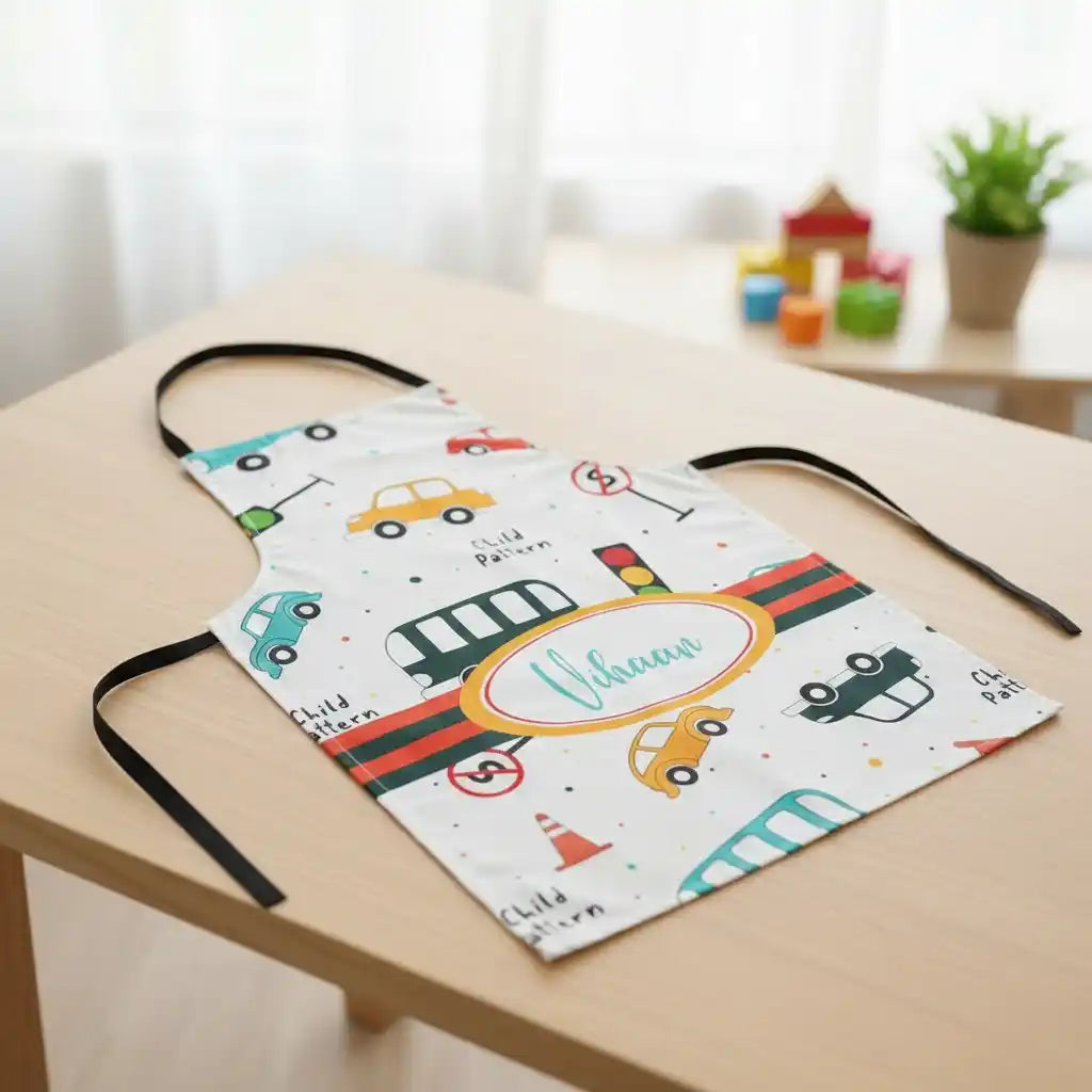 Personalised Canvas Cotton Kitchen Kids Apron