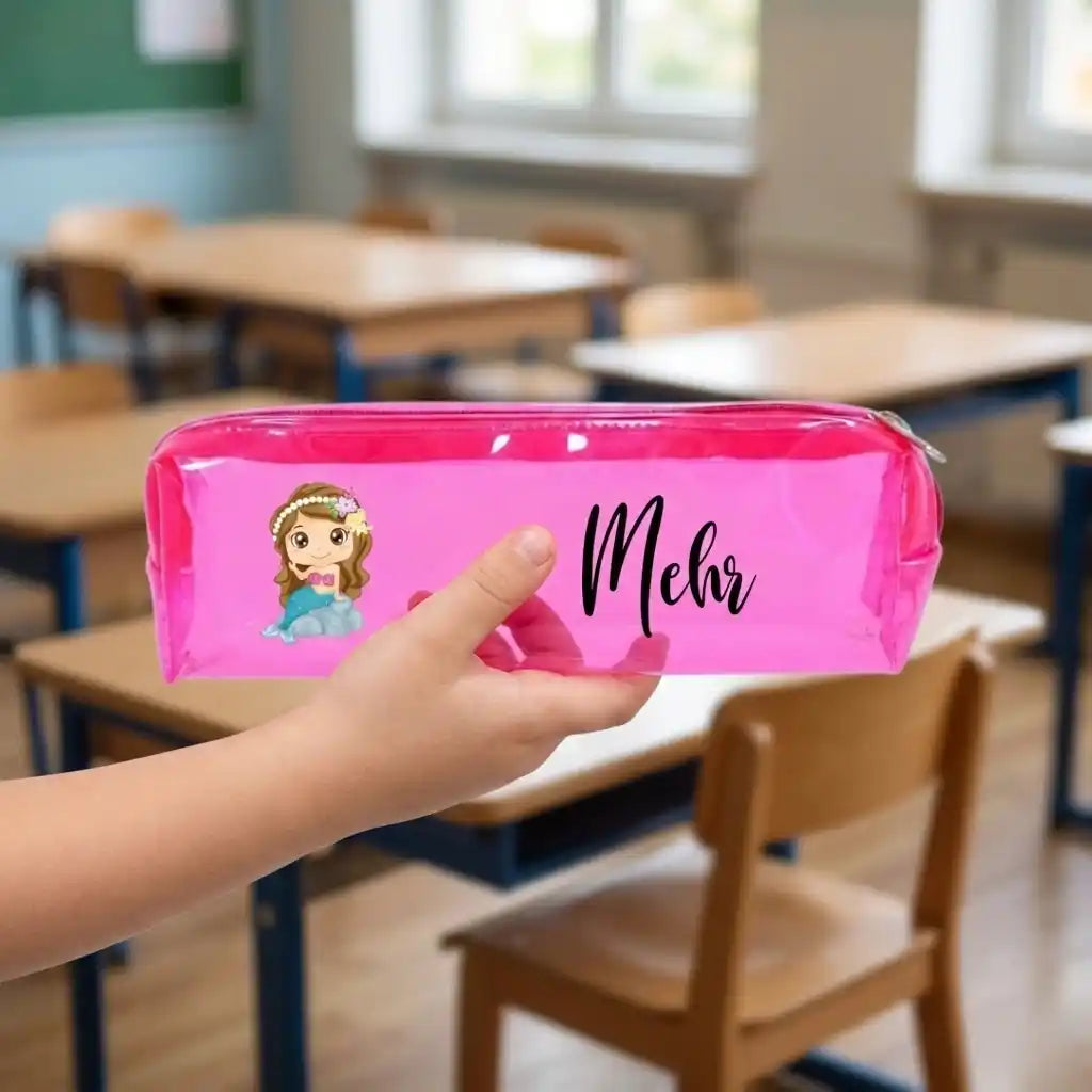 Personalised Jelly Pencil Pouch for Kids 