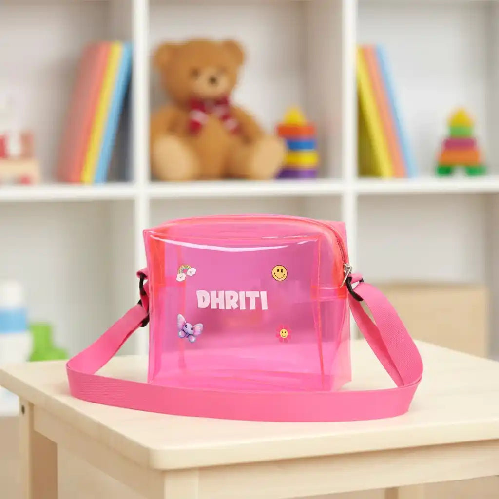 Personalised Jelly Sling Box Bag for Kids