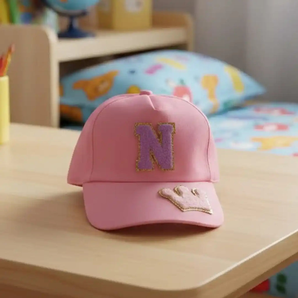 Personalised Kids Cap With Theme and Initial Letter