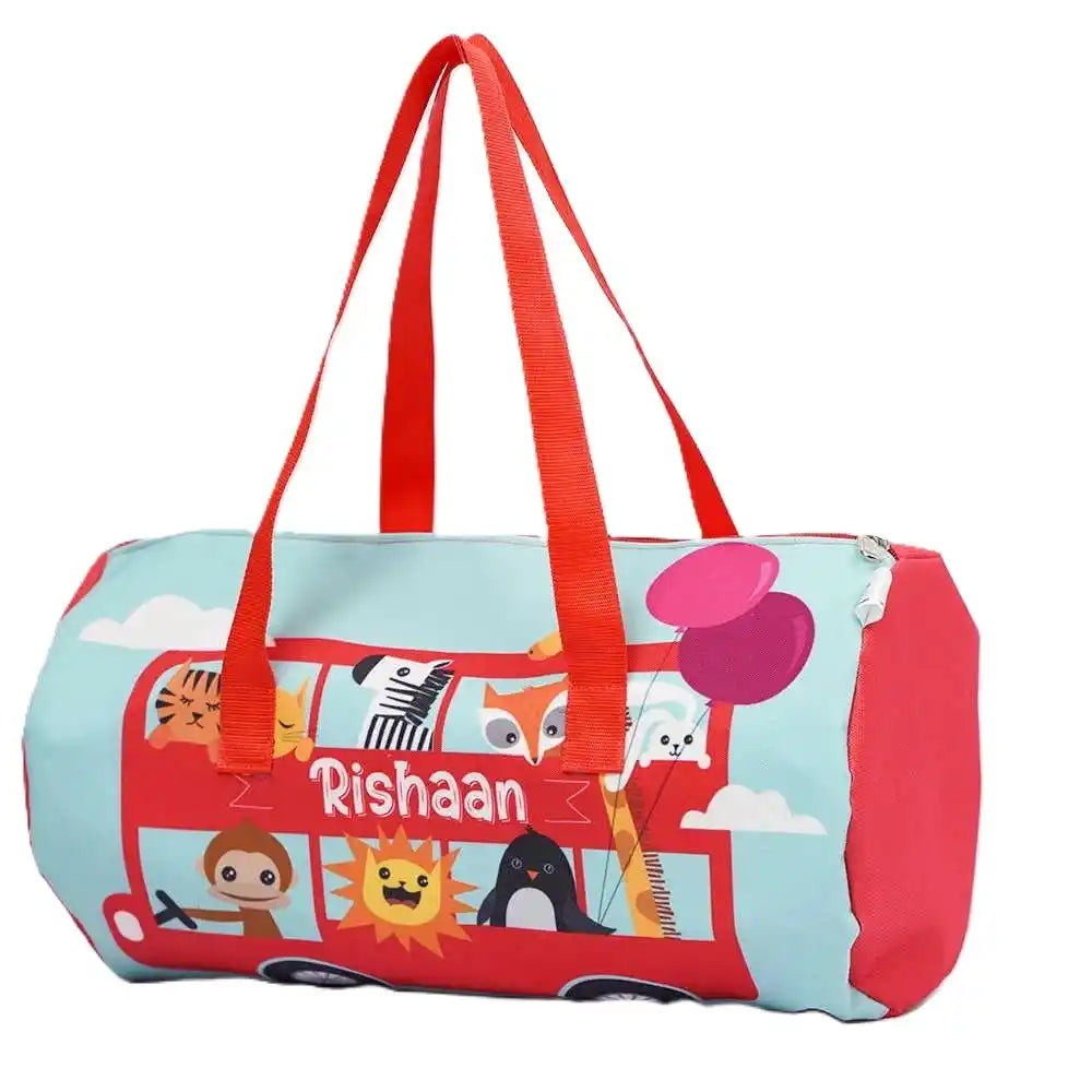 Personalised Kids Duffle Bag with Backpack Combo Gift Set