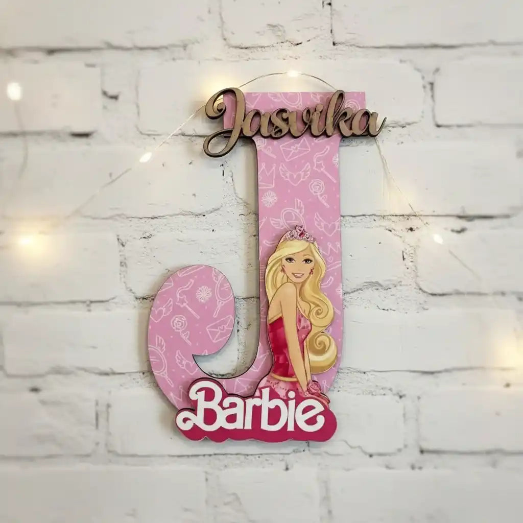 Personalised Kids Initial Name Plate